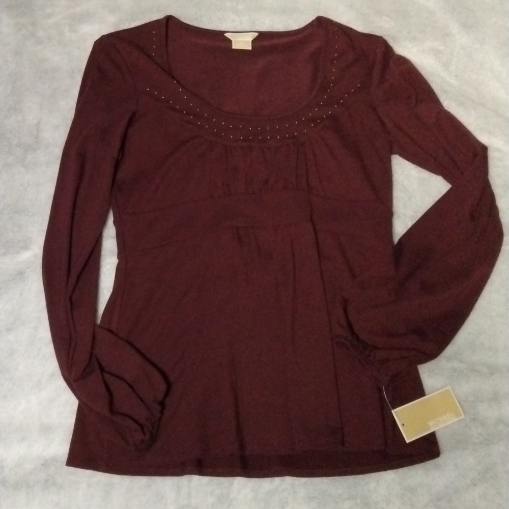 MICHAEL Michael Kors maroon top